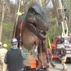 The Dinosaurs Arrive and Unload at the Cleveland Metroparks Zoo