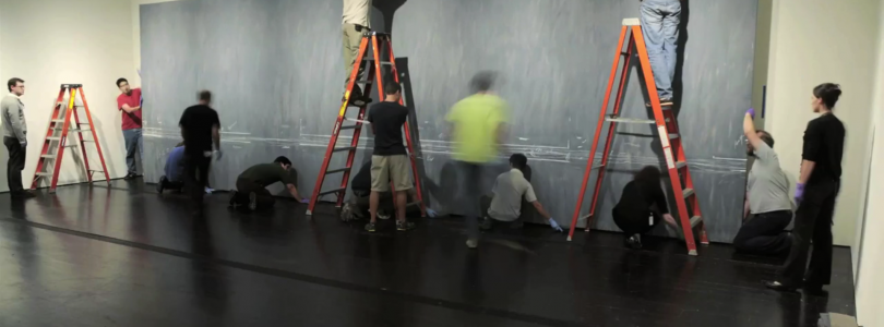 Cy Twombly’s Very Large TREATISE ON THE VEIL Being Installed in Time-Lapse