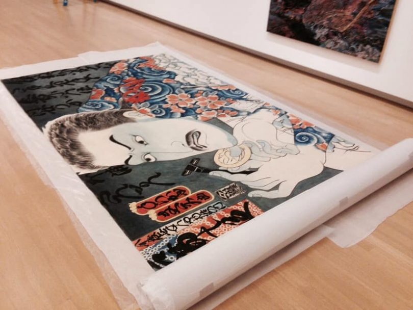 Installing Raw Canvas Painting Using Hook and Loop Museum Trade