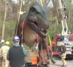The Dinosaurs Arrive and Unload at the Cleveland Metroparks Zoo