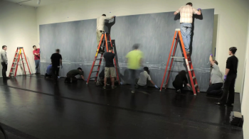 Cy Twombly’s Very Large TREATISE ON THE VEIL Being Installed in Time-Lapse