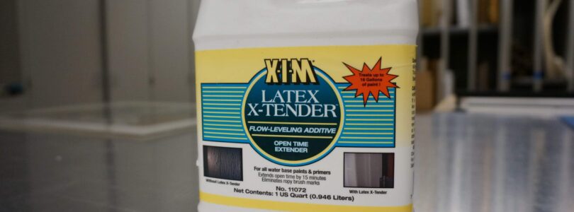 Painting Walls without Streaks Using a Latex Extender Solution