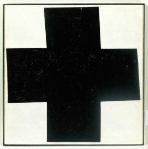 Kazimir Malevich. Black Cross. 1915. Oil on canvas. Centre Georges Pompidou. Musée national d’art moderne, Paris